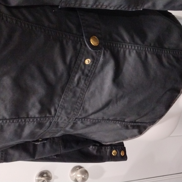 J. Crew black cotton banded collar moto jacket. Small - Picture 9 of 11